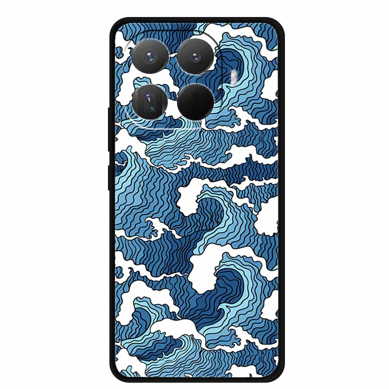 3D TPU Чехол для Xiaomi 15T 15 T 5G Рельефные Цветы Coque Тисненые Цветы Funda Силиконовый Мягкий Задний Чехол для Телефона для Xiaomi15T