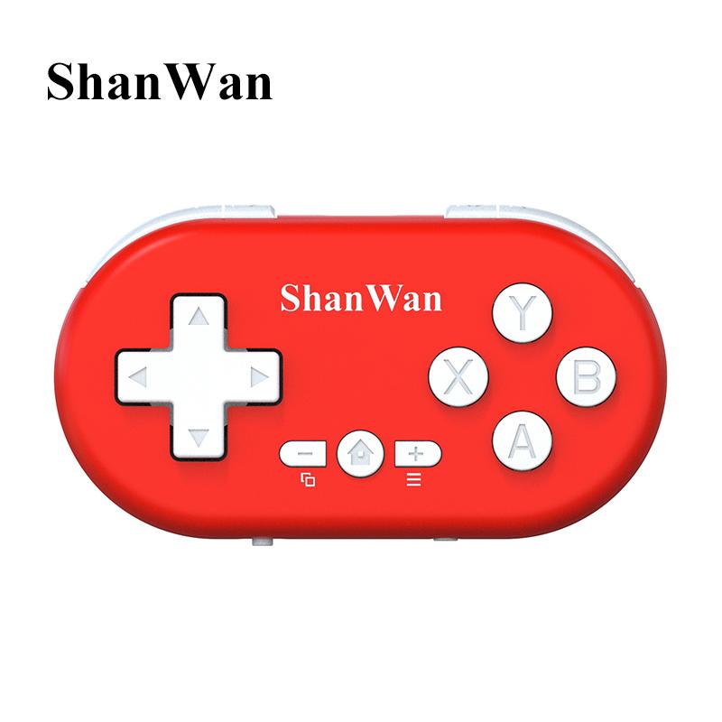 Shanwan Wireless Bluetooth Mini Slim Game Controller Q36Xdv Portable Multi Platform For Ios Android Pc Mfi Support Dual Play