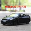 1/36 Nissan GTR Металлическая модель автомобиля Игрушки для мальчиков Литая модель автомобиля с инерционным механизмом Коллекционная машина для детей Подарки Игрушки для взрослых