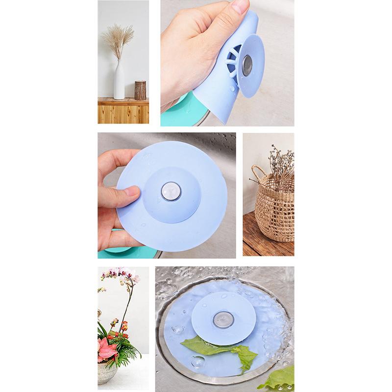 Полукруглые принадлежности для ванной комнаты Силиконовые утолщенные невидимые уплотнители Прессуемый тип Аксессуары для ванной комнаты Антизапаховые многофункциональные сливные аксессуары для волос