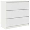 VidaXL Buffet White 80x35x76 Cm Engineered Wood, Storage Cabinet, Kitchen Storage Cabinet, Storage Furniture 861733