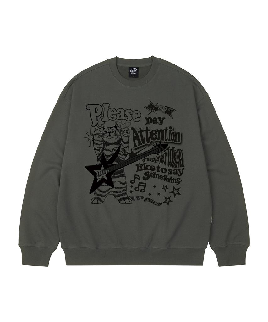 WILDROCK Свитшот оверсайз Rock 'N' Roll Kitty_9 Col (Тип)