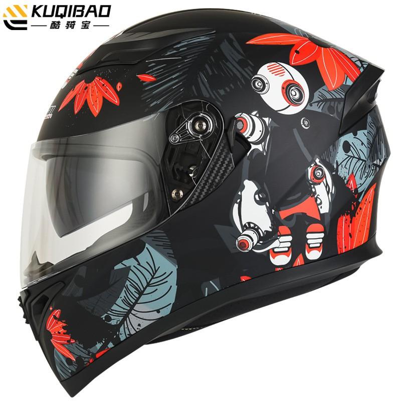 Motorcycle Full Face Helmet Dual Visor Bluetooth 3C Certified All Season Safety Riding