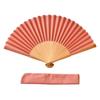 A Stylish Fan Made with Precious Wood Ribs Madder [Hacoa] "Fan 21cm" (cherry (Sunset Color))
