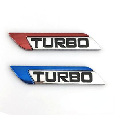 2 шт. 3D Металлическая эмблема с логотипом Turbo, эмблема на крыло кузова автомобиля, наклейка, универсальный автомобильный тюнинг, водонепроницаемый самоклеящийся декор для автомобиля