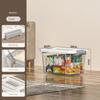 Plastic Plastic Box Transparent Black Clothing Storage Bin Practical Organizing Box  Clothing