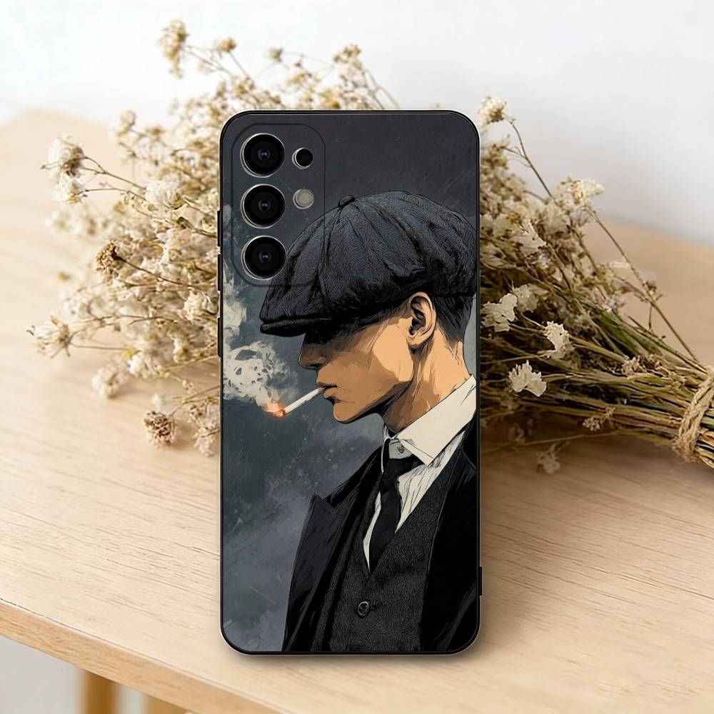 Чехол для телефона Peaky Blinders Томми Шелби для Samsung S25,S24,S21,S22,S23,S30,Ultra,S20,Plus,Fe,Lite,Note,10, Черный Чехол