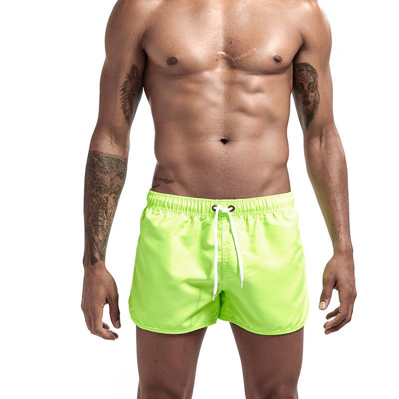 Men's Multi-color Three-quarter Length Beach Shorts - Polyester Fashion Sportswear