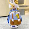 Cartoon Adorable Kindergarten Backpack Trendy Color Block Large Capacity Design