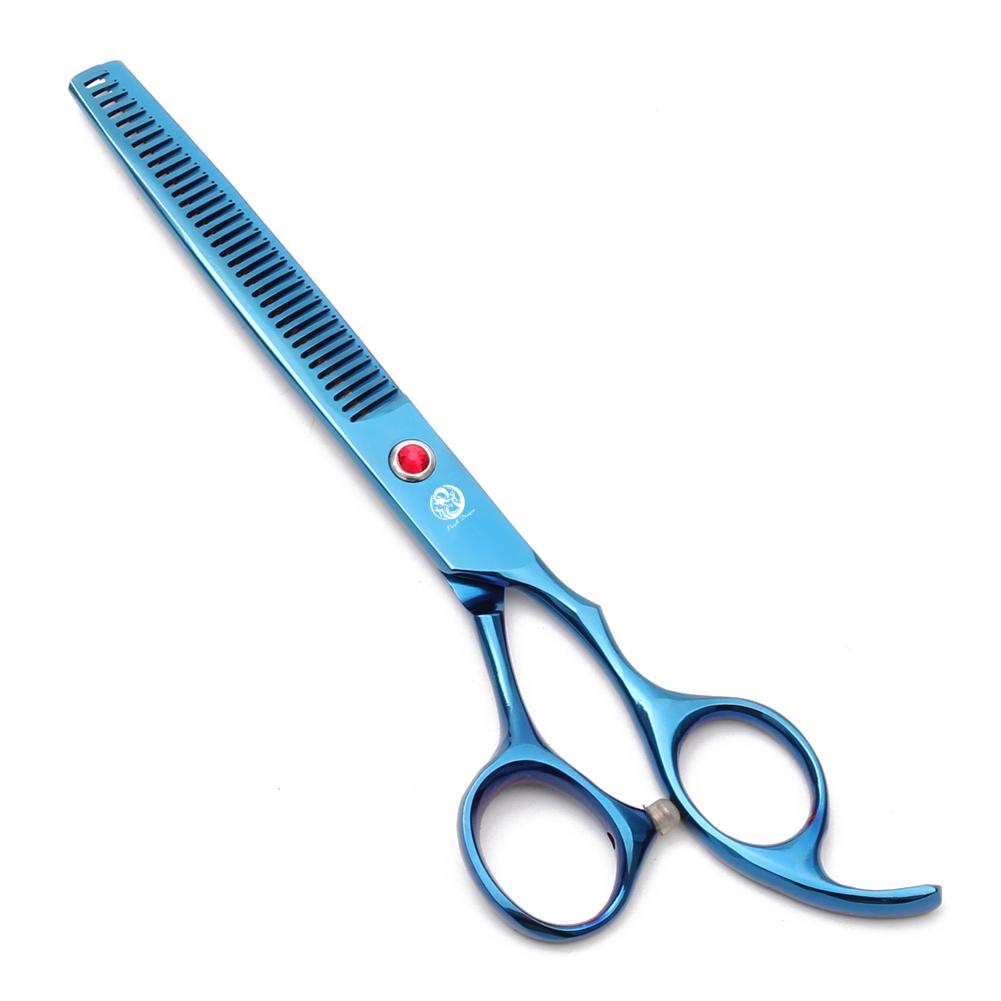 Ножницы для стрижки собак Purple Dragon 6,5" 7" из нержавеющей стали, изогнутые вверх, профессиональные ножницы для домашних животных, филировочные ножницы Z3002