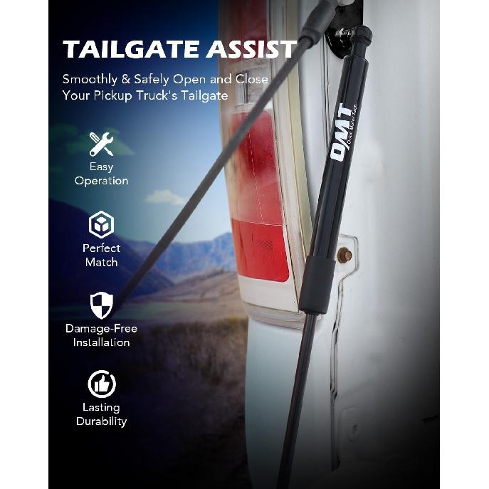 Orion Motor Tech Heavy Duty Pickup Tailgate Assist, Truck Tailgate Lift Assist Kit Compatible With 07-18 Chevy Silverado GMC Sierra 1500 & 07-19 HD