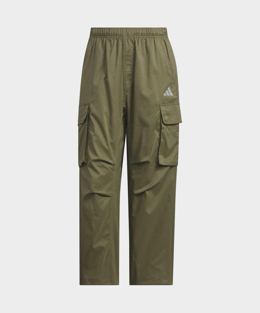 adidas Городские Технологичные Свободные Тканые Брюки Карго - Оливковый / Ks1178