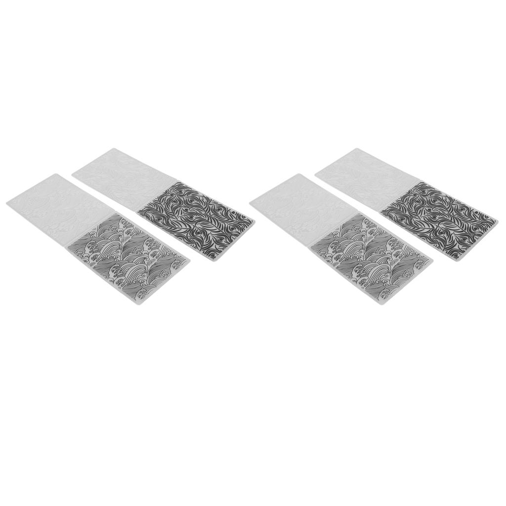 4 шт. Пластиковые папки для тиснения Billow Plant Style, многоразовые, простые в использовании папки для тиснения