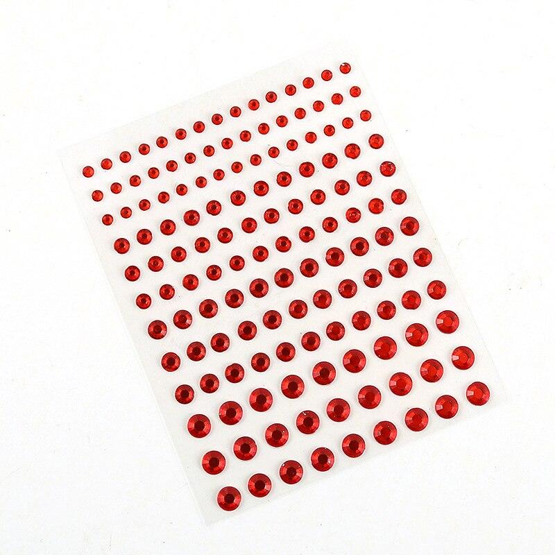 Одноразовые татуировки со стразами для лица, сценические наклейки для макияжа лица, акриловые алмазные кристаллы, наклейки для макияжа глаз и слез на лице