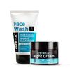 Face Wash - Mint Cool - For Dry To Normal Skin - 100g | Removes Dirt & Night Cream - De-Tan & Anti-Aging Cream for Men - 50g