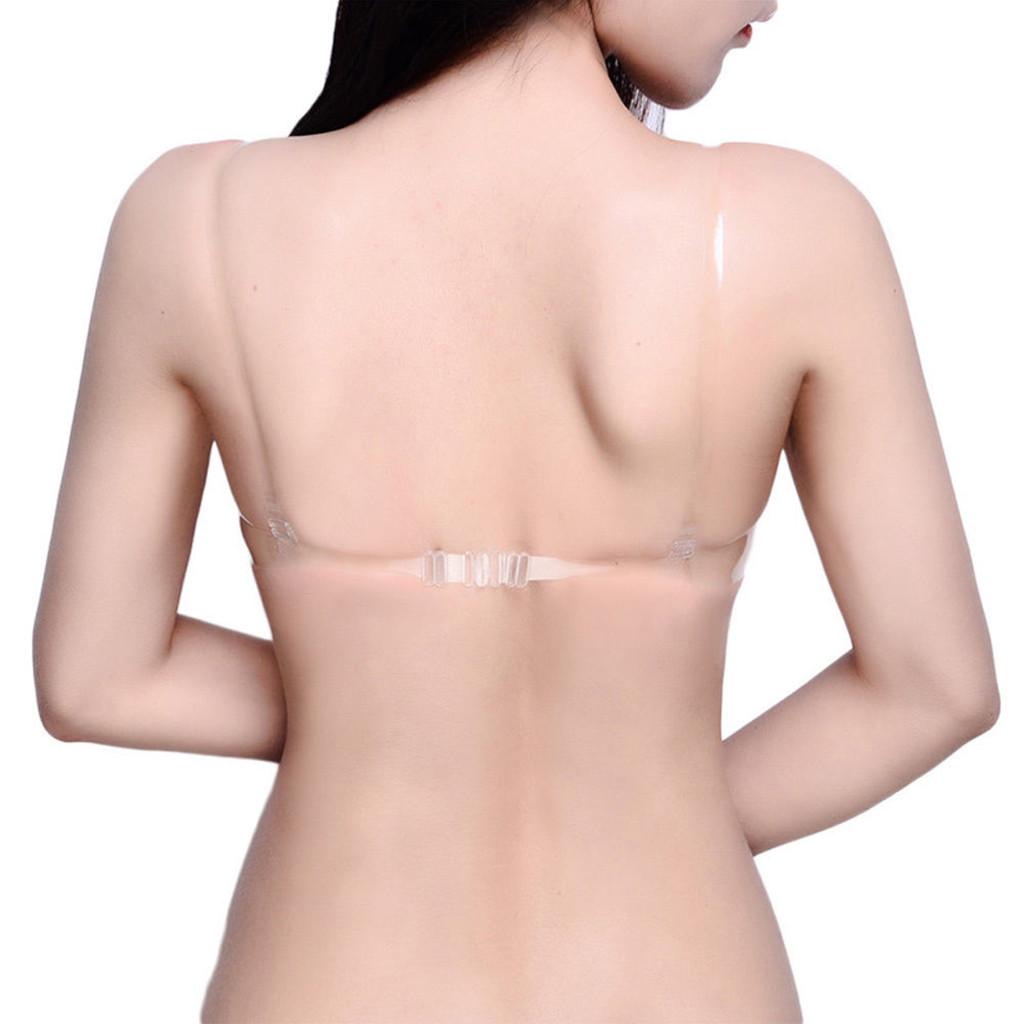 Transparent Clear Bra  Strap Plastic Bra Disposable Underwear Bra