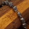 Винтажный готический браслет с полным черепом для мужчин, езда на мотоцикле, рок-байк, хип-хоп, панк, ювелирные изделия, подарок на Хэллоуин