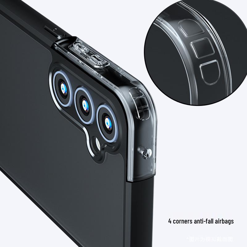 Samsung Galaxy A17 Qi Jia Frosted Drop-Proof Phone Case with Full Lens Protection