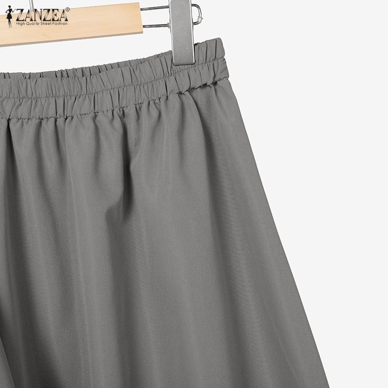 ZANZEA Женская блузка с длинным рукавом и длинные юбки, повседневные костюмы-двойки