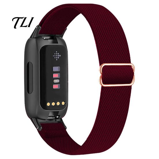 Мягкая нейлоновая петлевая лента Эластичные ремешки для часов для Fitbit Inspire 3, Регулируемый удобный для ежедневного ношения Дышащий плетеный спортивный браслет Замена