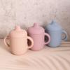1 шт. Детская силиконовая поильник для кормления, подходит для младенцев и маленьких детей, портативная обучающая ручная поильник для питья, детские товары