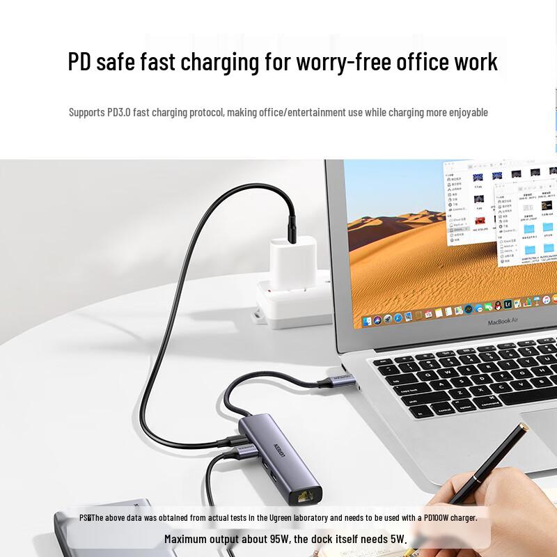 Ugreen USB-концентратор Type-C с Gigabit Ethernet