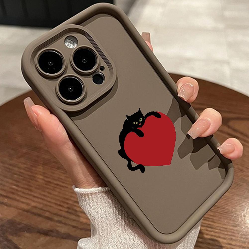 LZ8 мультяшный кот милый художественный силиконовый чехол для телефона Xiaomi 11 Lite 5G 14T Redmi 14C 13C A3 Note 12 11 9 10 13 Pro Plus противоударный задний чехол