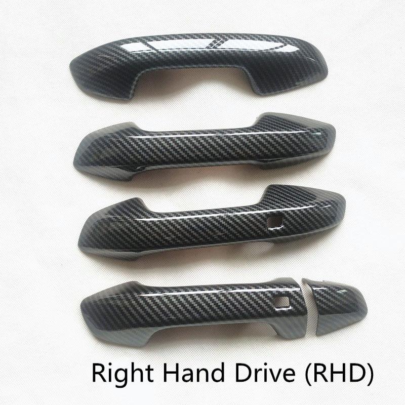 Door Handle Cover Trim for Kia Forte Cerato K3 BD GT Car Accessories Plastic Imitation Carbon Fiber
