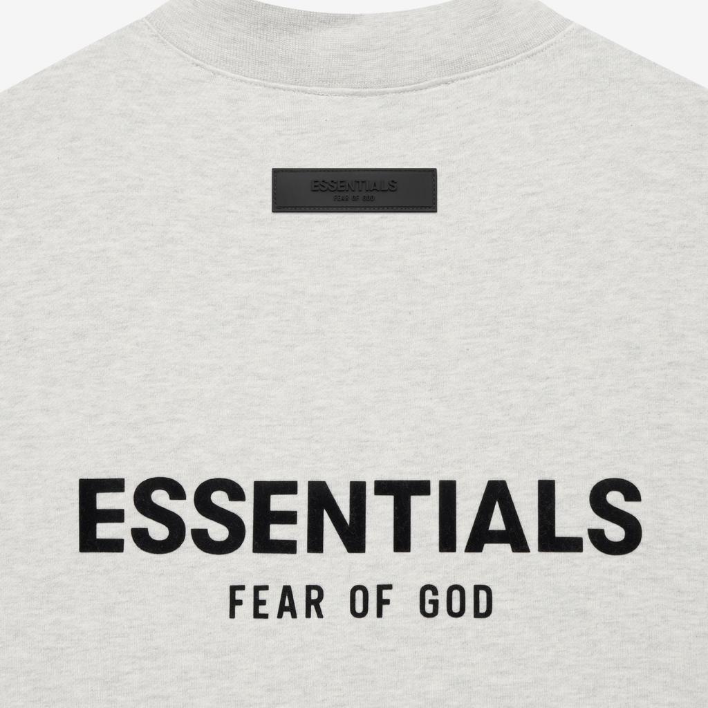 Fear of God Essentials Свитшот с круглым вырезом из флиса с логотипом в тон Унисекс Свитшот Светло-овсяный FOG-SS22-416