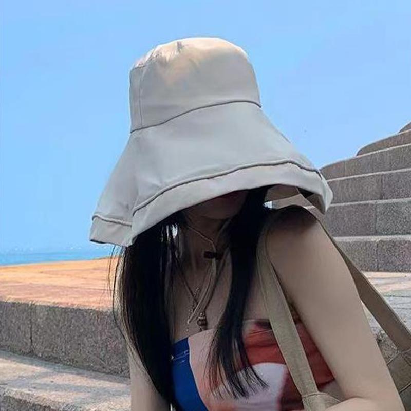 Fashionable And Casual Fisherman Hat For Women'S Summer Anti Uv Sunshade Hat