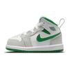 Air Jordan 1 Mid SE TD Grey Pine Green Детские кроссовки Белые светло-дымчато-серые DC7250-103