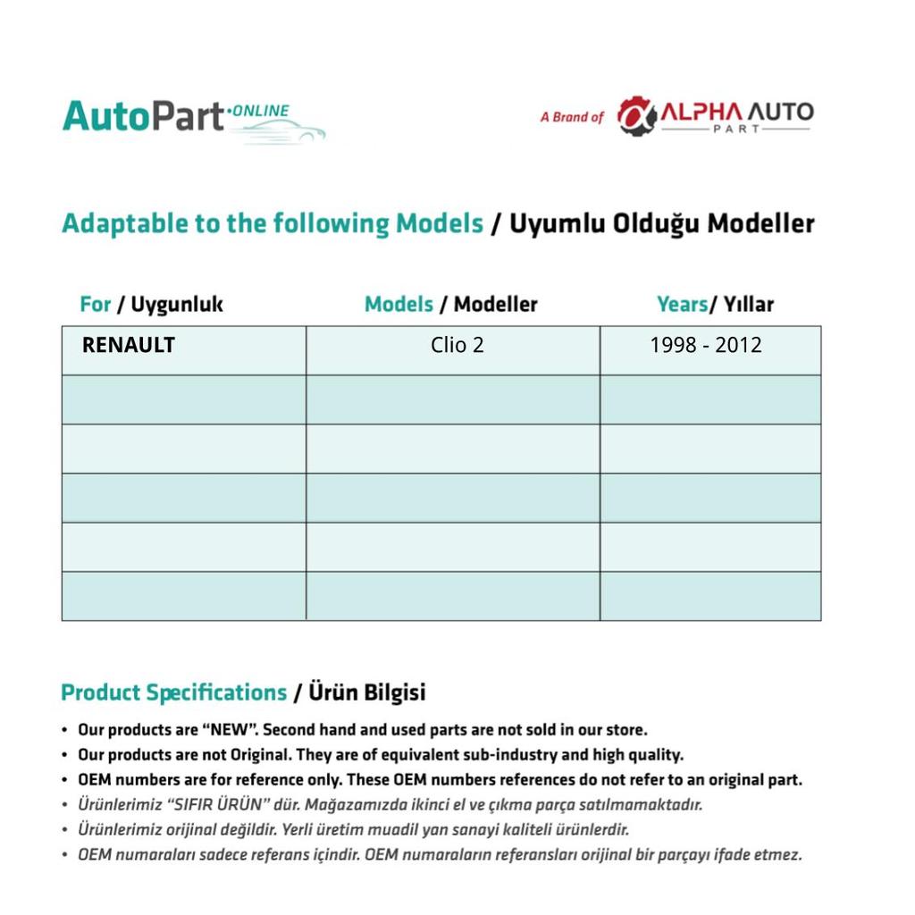 Накладка на замок переднего капота для Renault Clio 2