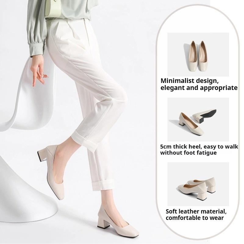 Fashion Single Shoes Commuter Women's Shoes Simple and Comfortable High Heels