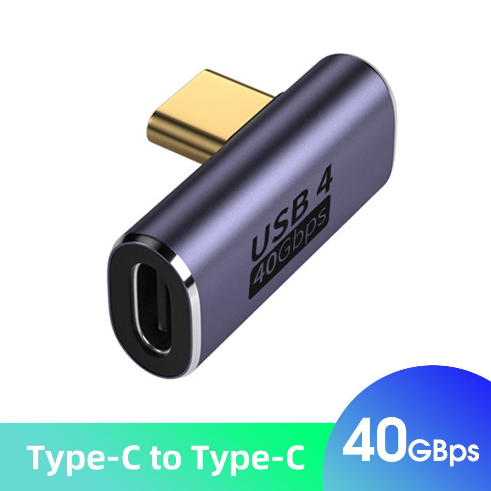 FONKEN Адаптер кабеля для передачи данных Type-C, адаптер для зарядки локтя 40 ГБ для мобильного телефона Thunderbolt3, адаптер USB C к C