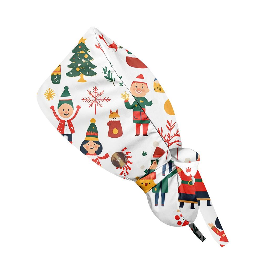 Модная рождественская рабочая кепка с принтом, повседневная женская кепка с хвостиком, кепка с повязкой, кепка Baotou