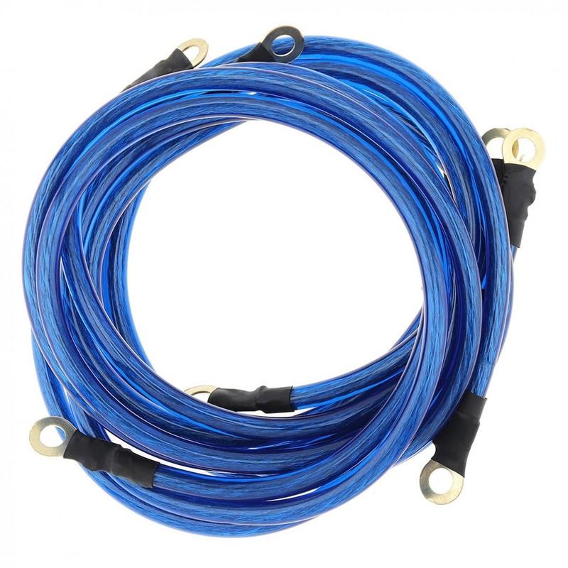 5 car audio current grounding strengthening wires with negative electrodes to stabilize circuit voltage