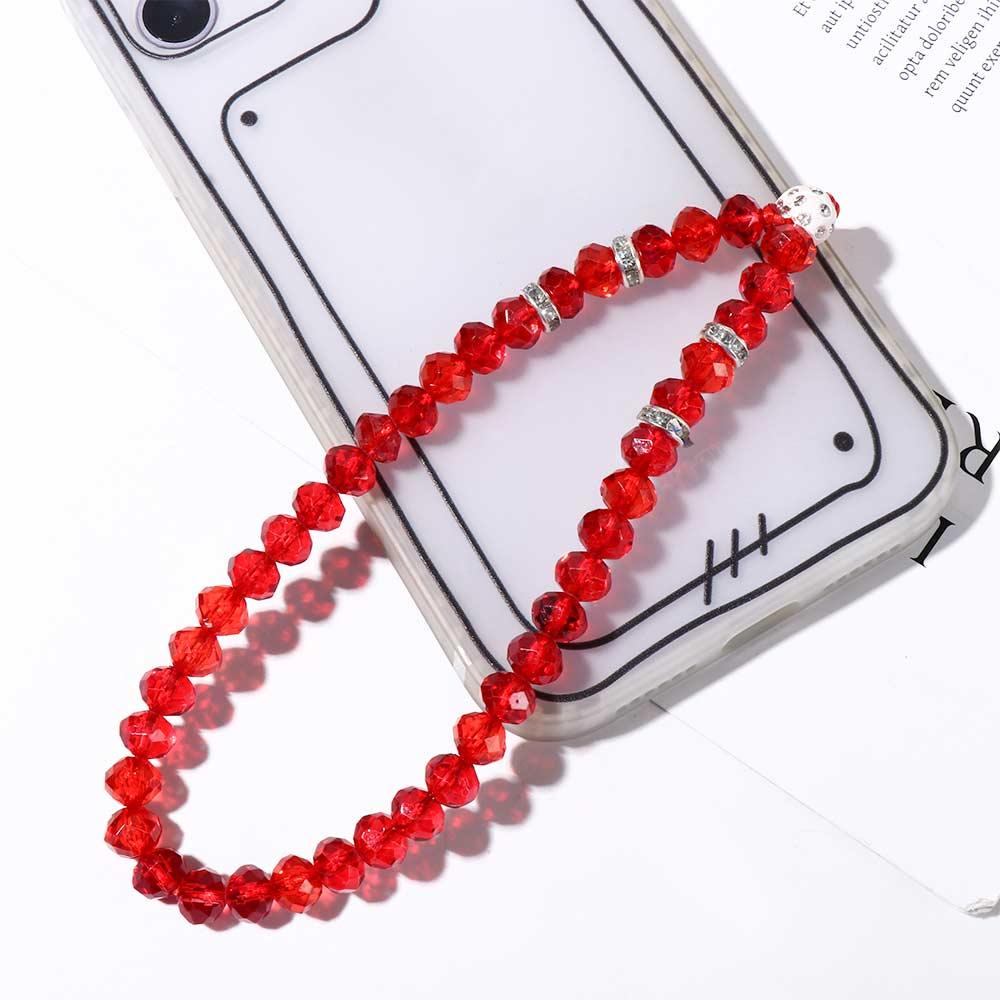 Charm Crystal Beads Mobile Phone Chain Mobile Phone Straps Crystal Phone Straps Phone Lanyards