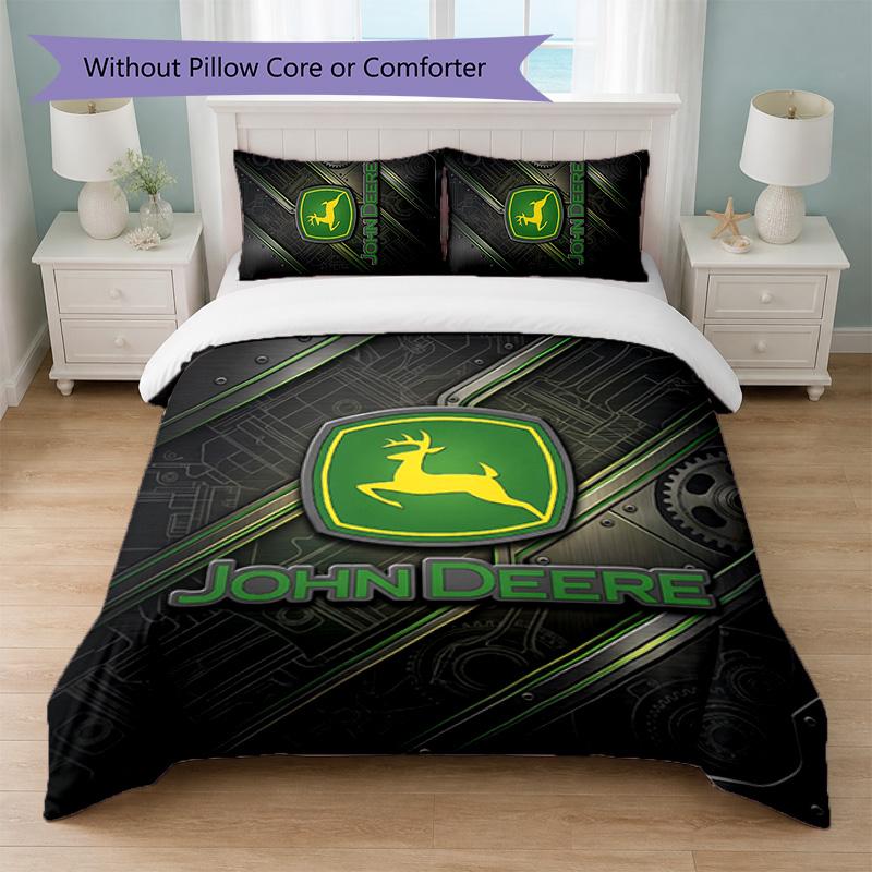 John deere Печать 3 шт. Комплект постельного белья Пододеяльник с двумя наволочками Мягкое постельное белье для домашней спальни