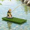 Artificial Bamboo Floating Bamboo Raft Ornament No Fading Bamboo Raft Figurine  Home Decoration
