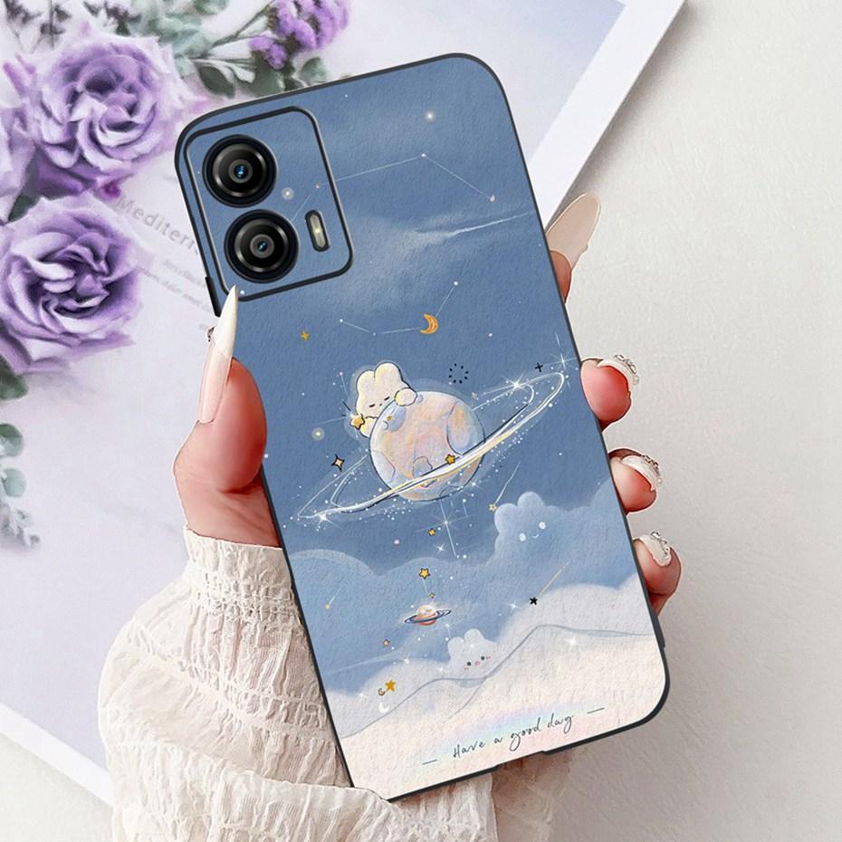 Cute Painting Phone Case For Motorola Moto G53 G73 Soft Silicone TPU Back Cover For MOTO G53 G73 5G Cases Bumpers