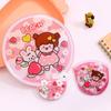 5Pcs Cartoon Round Pocket Fan Mini Hand Fan Portable Cute Folding Fan  Kids Gift