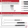 Набор для чистки пневматического распылителя, щетка для чистки, 22 шт., набор инструментов для обслуживания, профессиональный набор для чистки щеток и масла