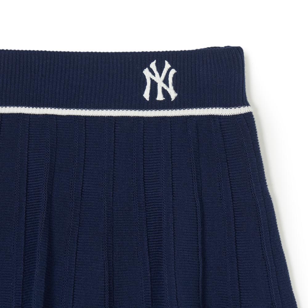 New MLB New York Yankees SS24 Casual Short Skirts Women's Navy Blue 3FSKV0343-50NYS