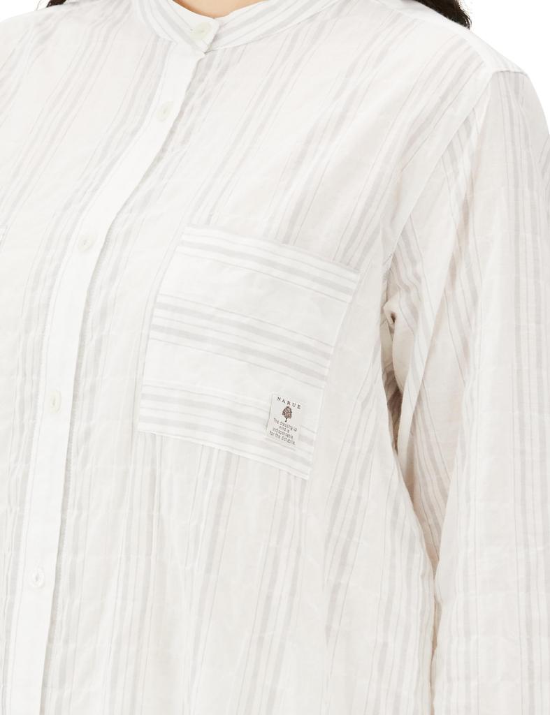 Рубашка из вуали с присборенной резинкой [Narue] Ночная рубашка, платье, женская, белая, ML