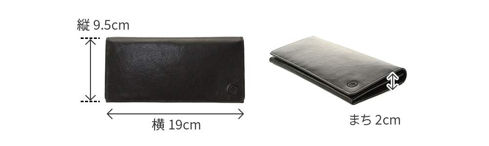 Черный длинный кошелек с кошельком для монет из натуральной кожи Etica Black [Dakota Label] для мужчин BL-620312-10