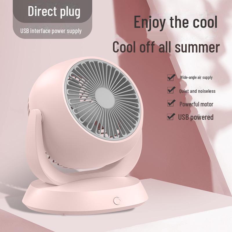 USB Electric Desktop Fan: Home, Office, Dorm, Strong Wind, Summer Circulation.