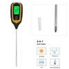 3/4 в 1 Цифровой измеритель влажности почвы, pH-метр, термометр, тестер солнечного света для сада, фермы, газона, растений с ЖК-дисплеем