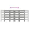 Radiator Cover Grey Sonoma 205 x 21.5 x 83.5 cm