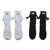 Funny Magnetic Suction Cup 3D Doll Pair Of Socks Socks For Women Men Unisex Funny Couple Hold Hands Socks For Couple