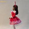 Hobby Toys [TOYBARJAPAN] 16 Scale Figure Compatible with TBLeague Body DMTOYS DF067 Beautiful Woman Christmas Dress and Socks Over Knee Stocking Set